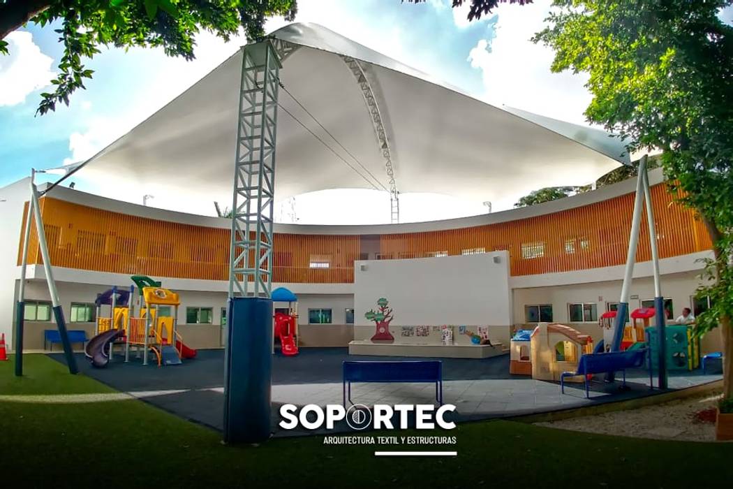 PATIO ESCOLAR , SOPORTEC SOPORTEC Commercial spaces Schools