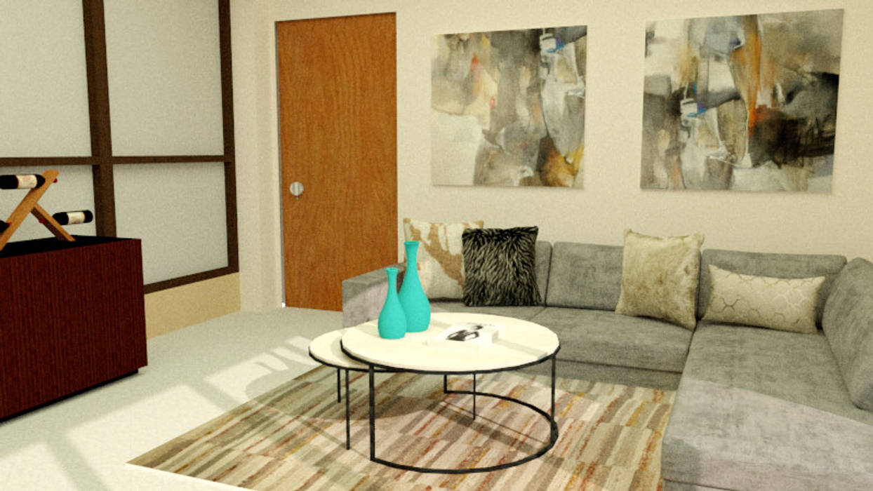 Contemporary Informal Living and Dining Area , Patricia De Jesus Patricia De Jesus