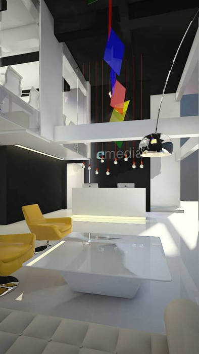 Office Renovation- Emedia, UpMedio Design UpMedio Design Modern Study Room and Home Office Office,Design,Renovation