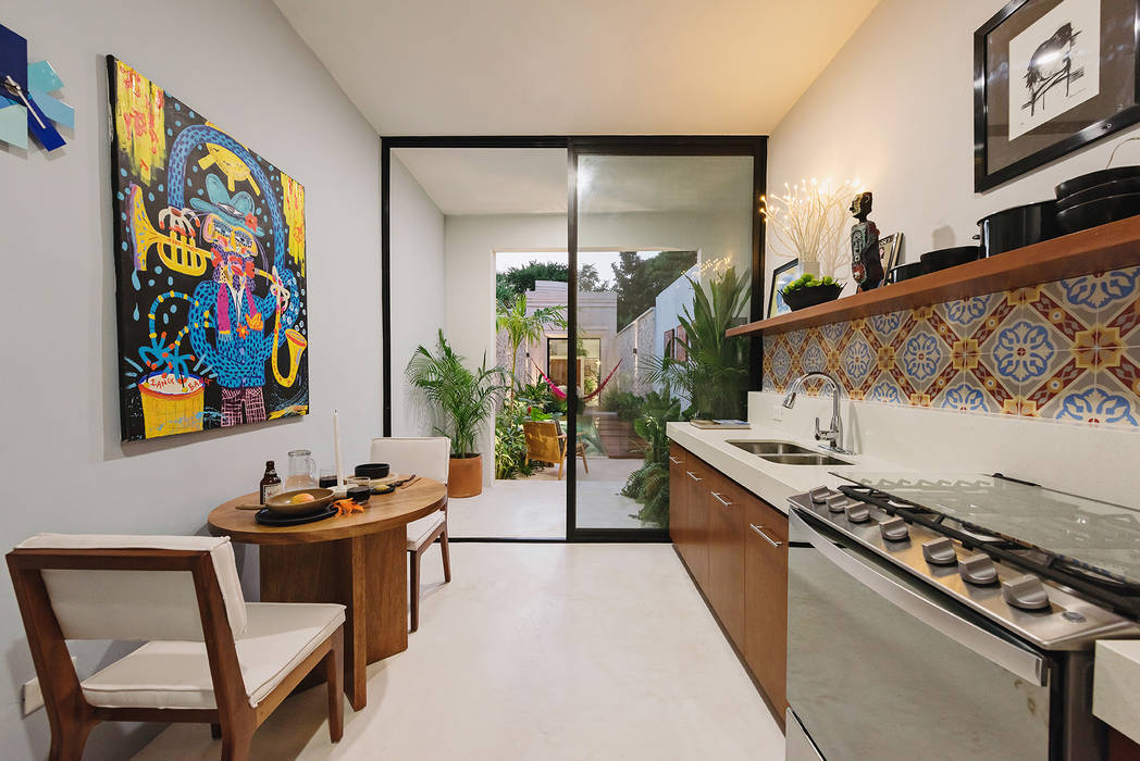 Casa Picasso por Workshop Diseño y Construcción en Mérida Workshop, diseño y construcción Cocinas pequeñas