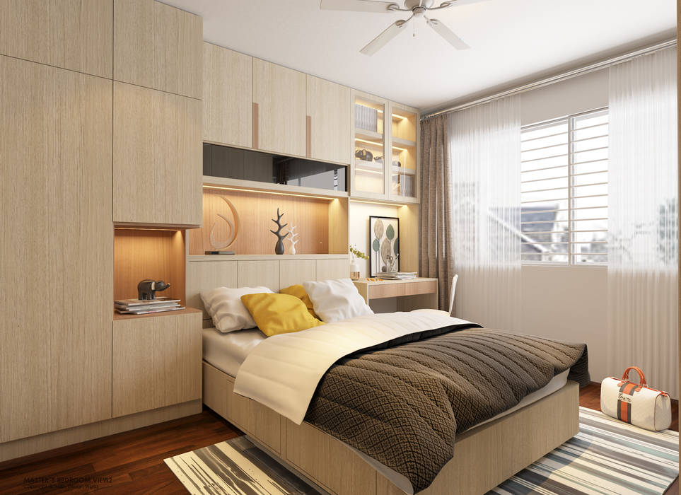 Yishun Ave 6, Swish Design Works Swish Design Works Cuartos pequeños