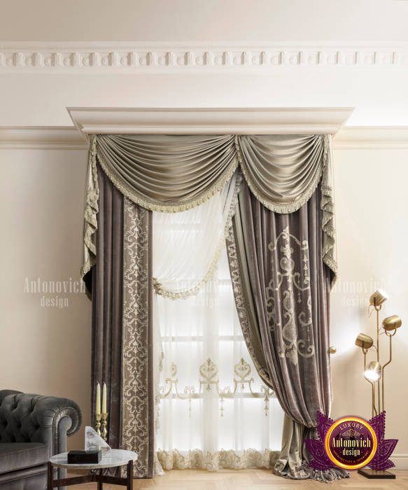 Extravagant Intricate Curtain Designs for Huge Homes, Luxury Antonovich Design Luxury Antonovich Design