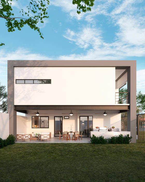 Casas en fraccionamiento Real del Nogalar (en construcci´ón), VillaSi Construcciones VillaSi Construcciones Rumah Modern