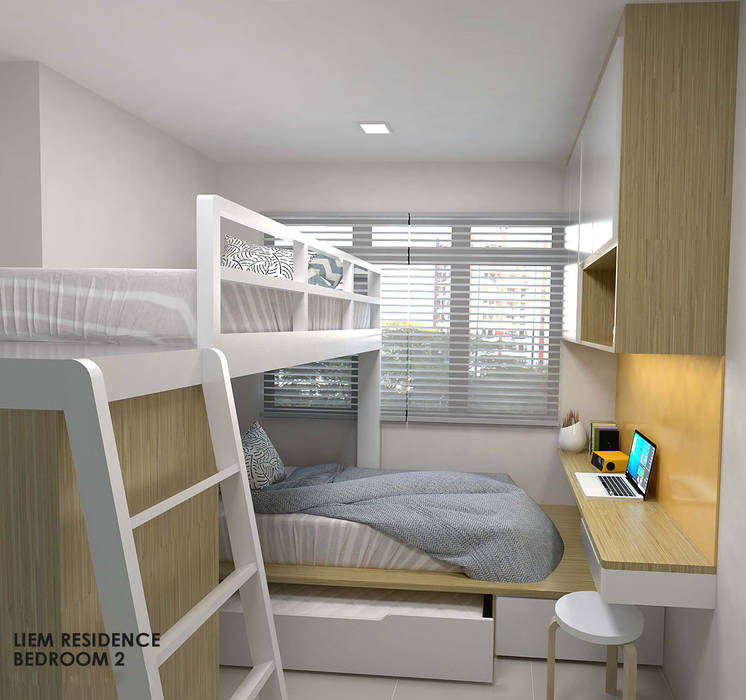 Buangkok Link, Swish Design Works Swish Design Works Small bedroom