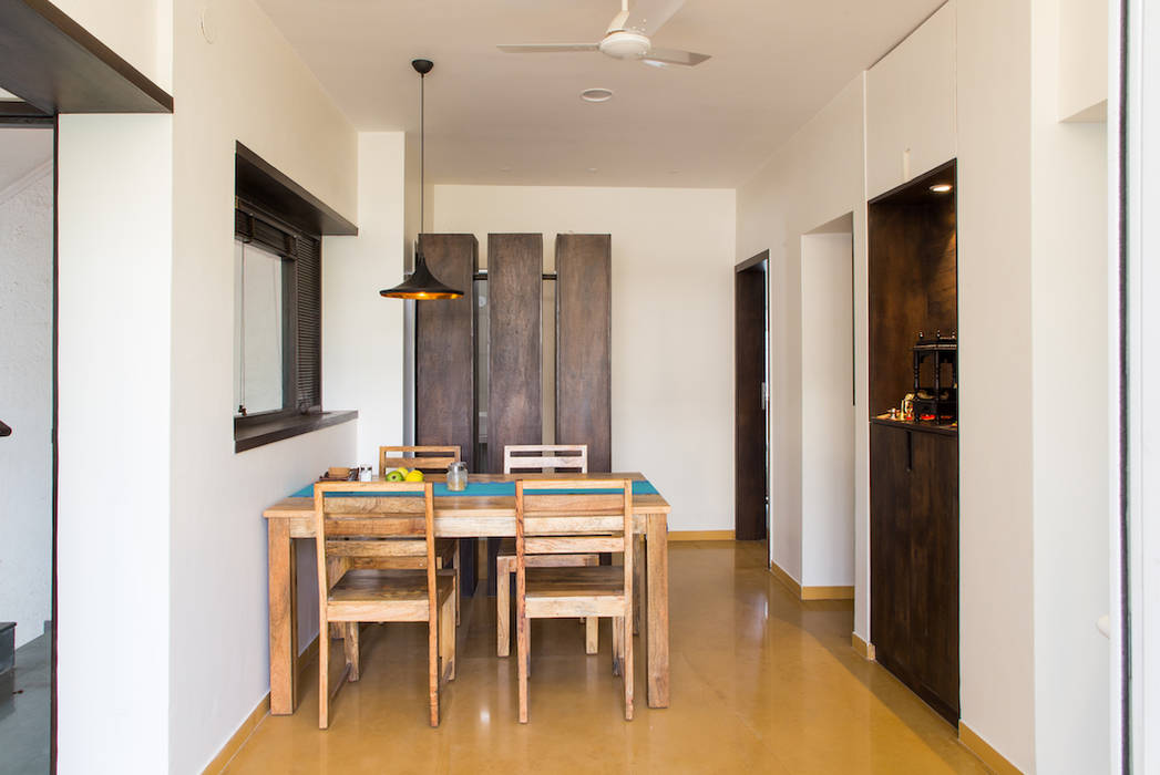 Dining room view from terrace M+P Architects Collaborative Modern Dining Room