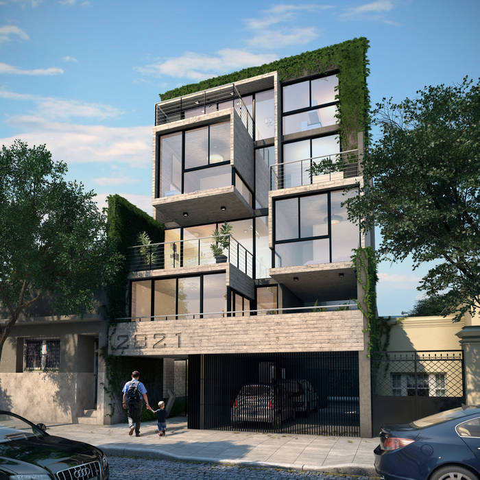 Renders Exteriores Diurnos, Renders + Arquitectura Renders + Arquitectura