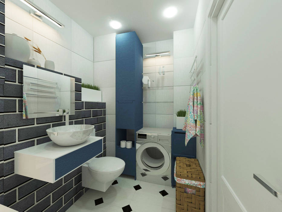 Ванная комната, lux.Plus lux.Plus Eclectic style bathroom Ceramic