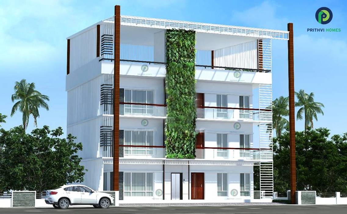 Leading house builders thrissur Prithvi Homes Country house