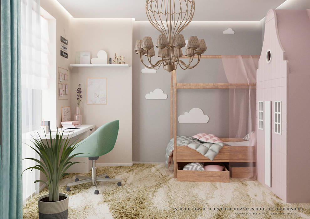 Детская комната, Your Comfortable home Your Comfortable home Спальни для девочек