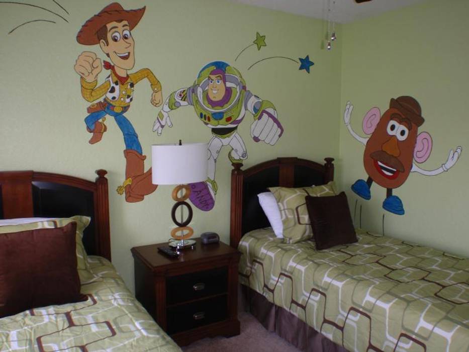 Multiple Kids Rooms Projects , decorMyPlace decorMyPlace モダンスタイルの寝室 合板（ベニヤ板）
