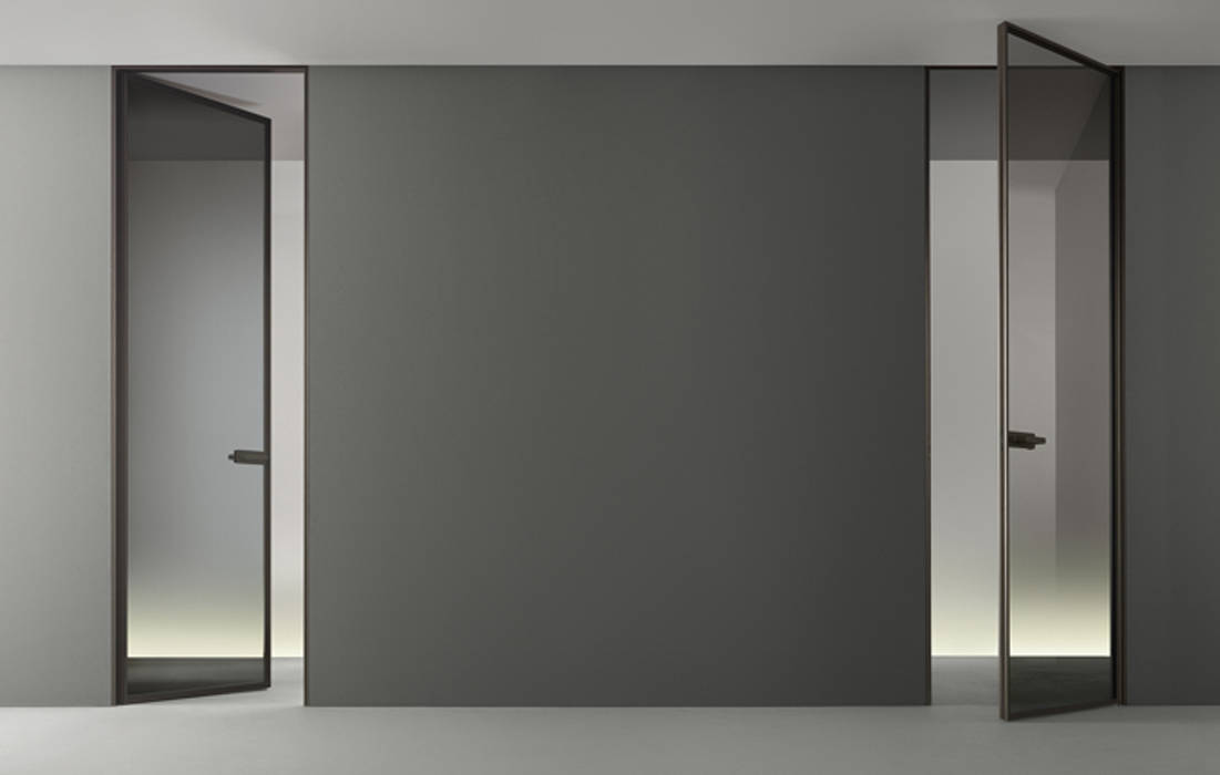 Rimadesio Zen moderne kozijnloze kamerhoge deur, Noctum Noctum Portas secundárias