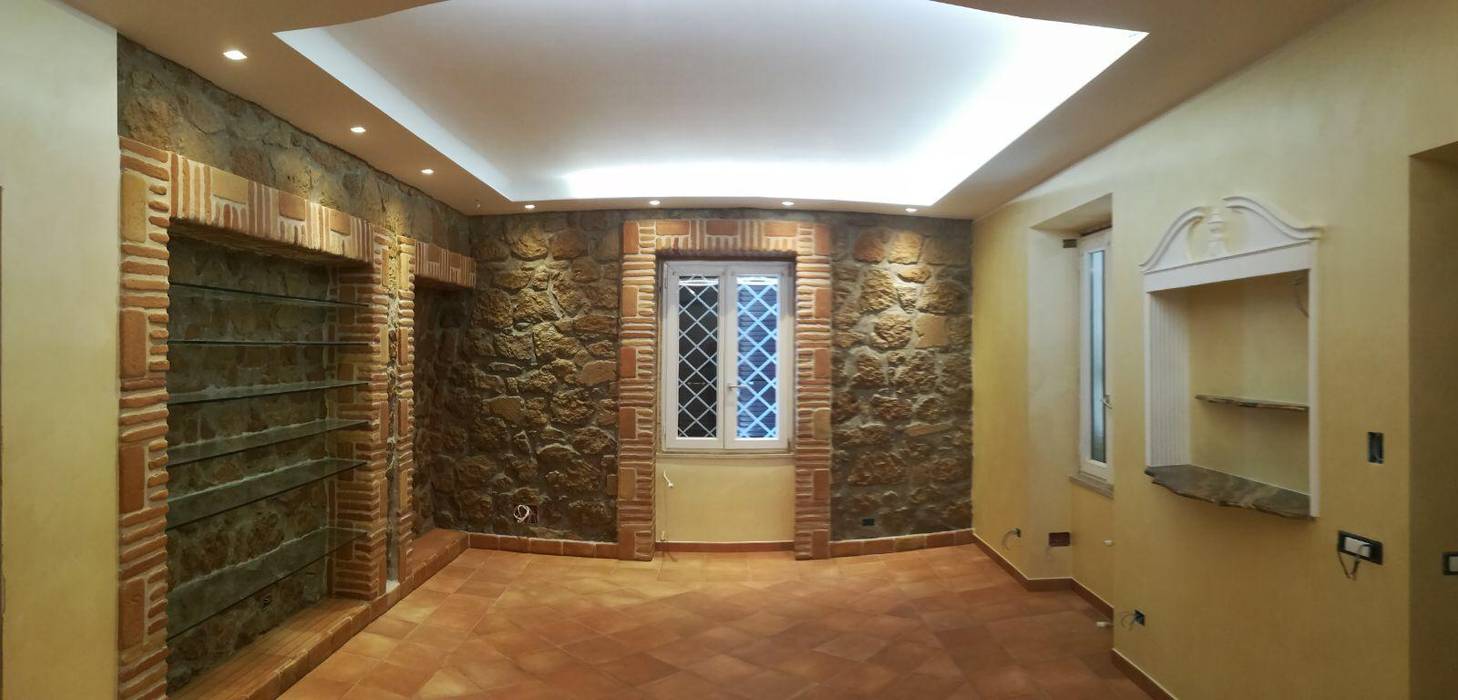 Appartamento stile rurale moderno, Omnia Multiservizi - Roma Invest Omnia Multiservizi - Roma Invest Living room