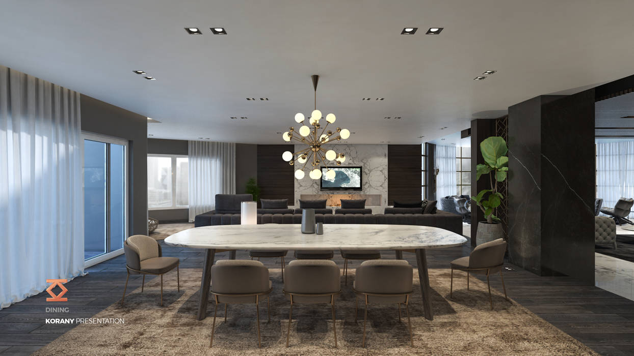 Dining Room ICONIC DESIGN STUDIO Modern dining room