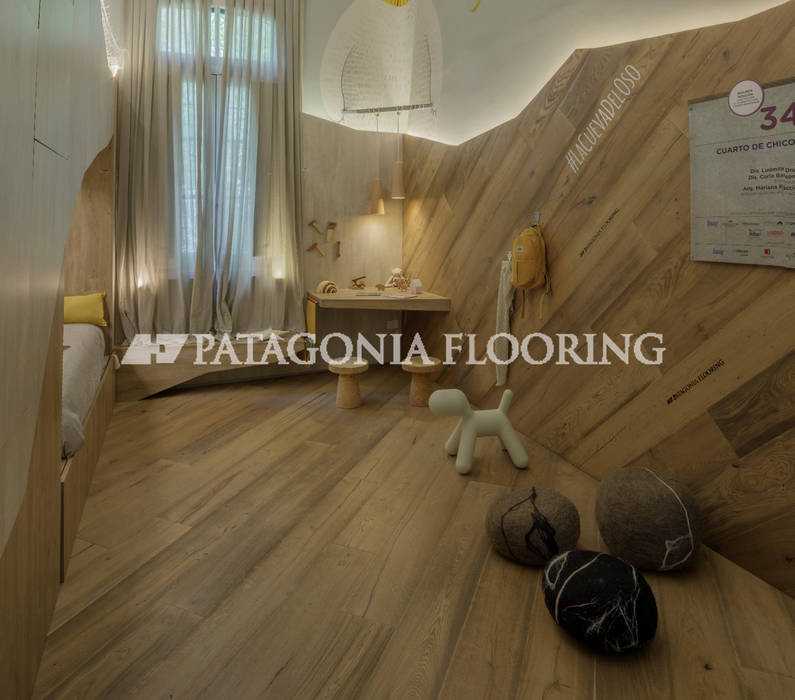 Cuarto para chicos, PATAGONIA FLOORING PATAGONIA FLOORING Habitaciones para niños Madera Acabado en madera patagoniaflooring,,pisos,,revestimientos,,natural,,habitacion