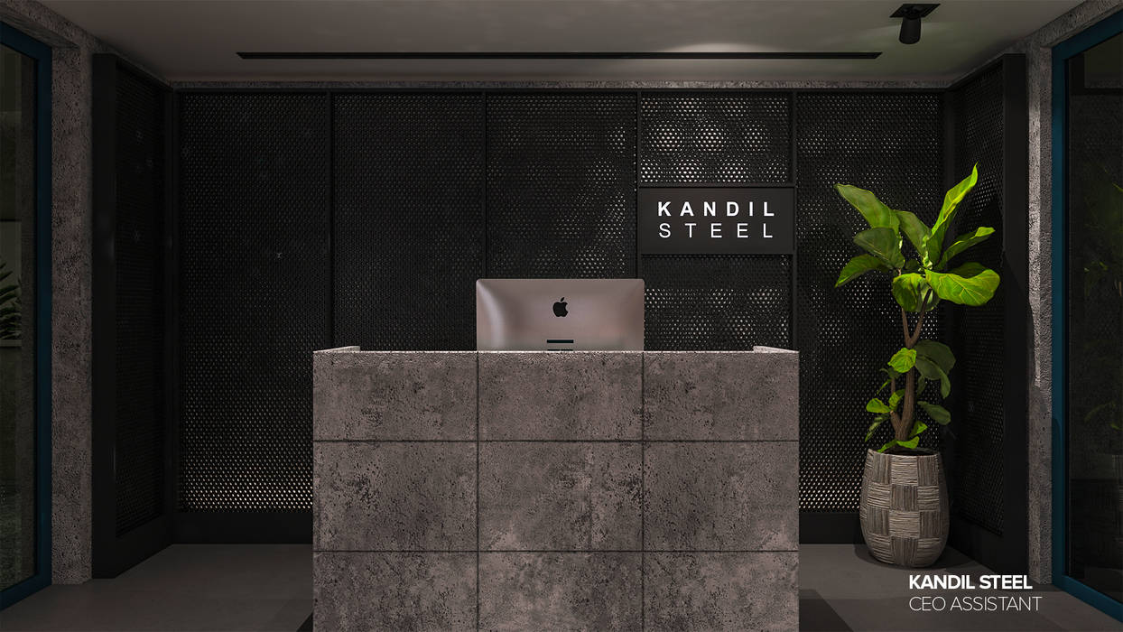 Kandil Steel Headquarter, ICONIC DESIGN STUDIO ICONIC DESIGN STUDIO مكتب عمل أو دراسة