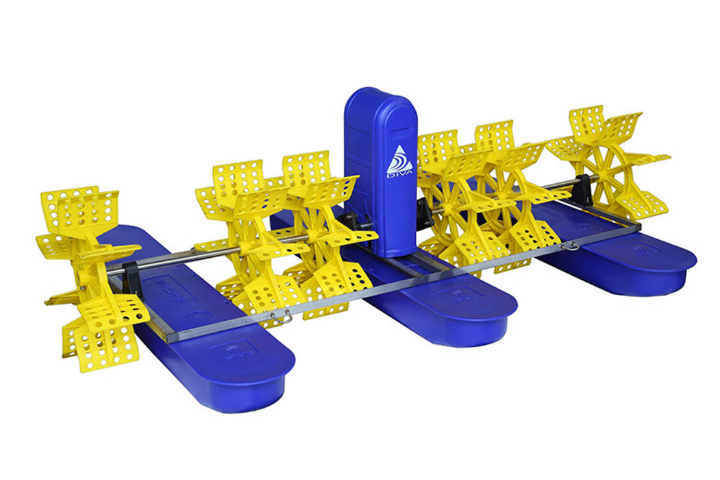 Two-Impeller paddle wheel aerator Taizhou Jinhu Mechanical & Electrical Co. LTD Garden Pond Plastic