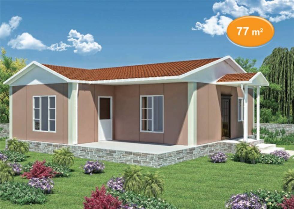 77 m2 Prefabrik Ev, EMİN PREFABRİK DOĞU EMİN PREFABRİK DOĞU Prefabricated Home