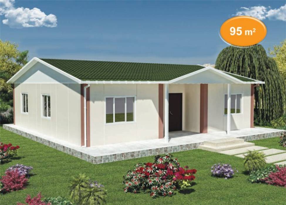 95 m2 Prefabrik Ev, EMİN PREFABRİK DOĞU EMİN PREFABRİK DOĞU Prefabricated home