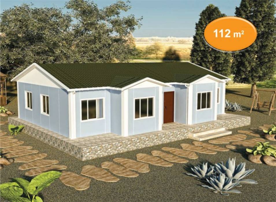 112 m2 Prefabrik Ev, EMİN PREFABRİK DOĞU EMİN PREFABRİK DOĞU Prefabricated home