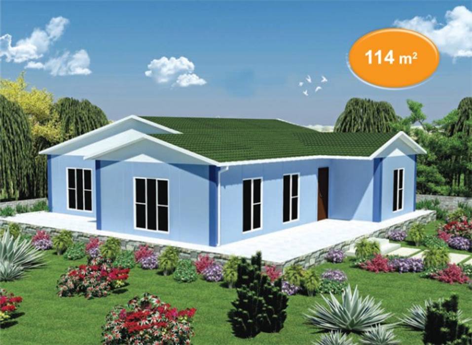 114 m2 Prefabrik Ev, EMİN PREFABRİK DOĞU EMİN PREFABRİK DOĞU Prefabricated home