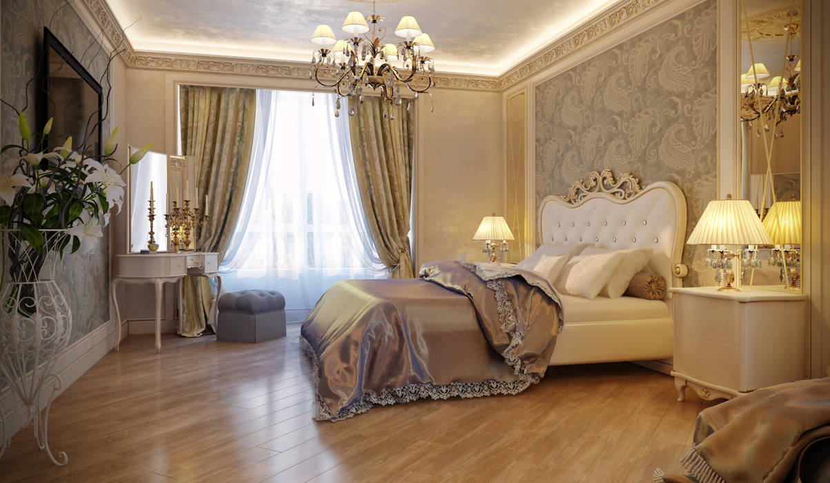 Проект №5, Laura Sharipova Designs Laura Sharipova Designs Спальня в азиатском стиле