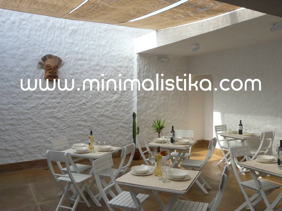 Proyecto terminado Minimalistika.com Espacios comerciales Madera maciza Multicolor Restaurantes