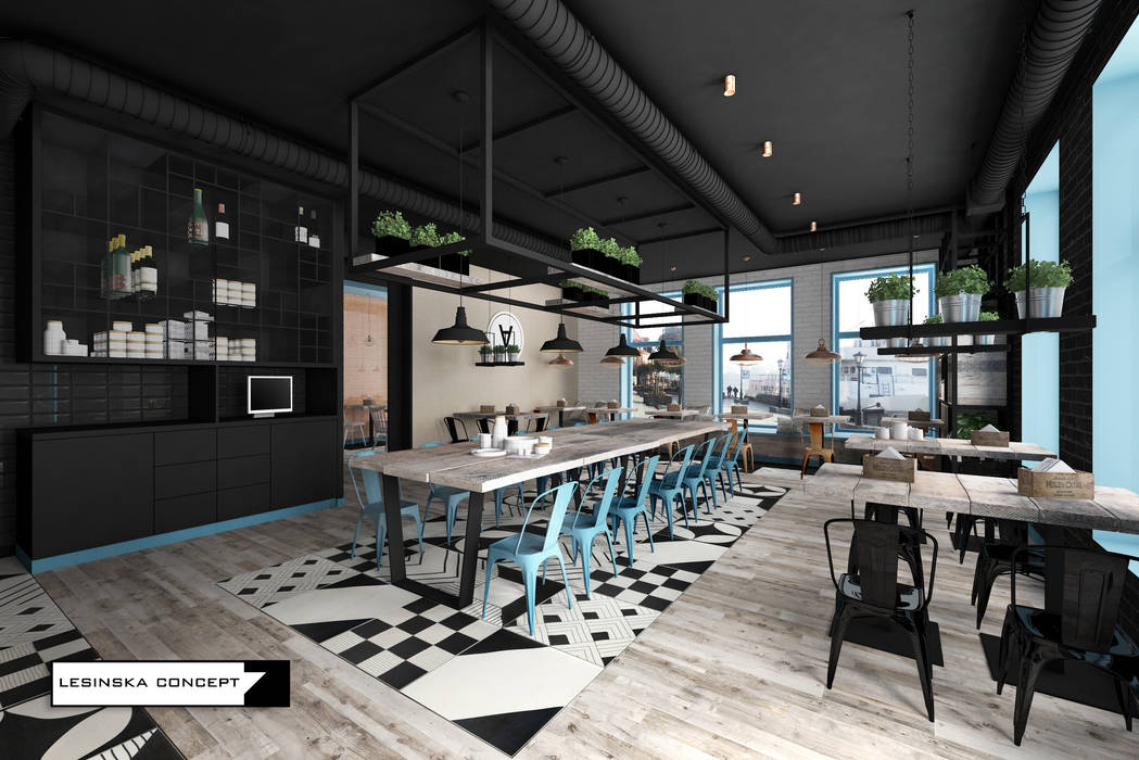 RESTAURACJA TARG RYBNY, LESINSKA CONCEPT LESINSKA CONCEPT Commercial spaces Gastronomy