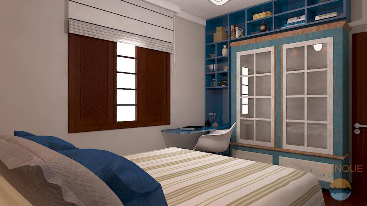 Decorar uma grande residência sem obras, 5CINQUE ARQUITETURA LTDA 5CINQUE ARQUITETURA LTDA Kamar Tidur Gaya Country