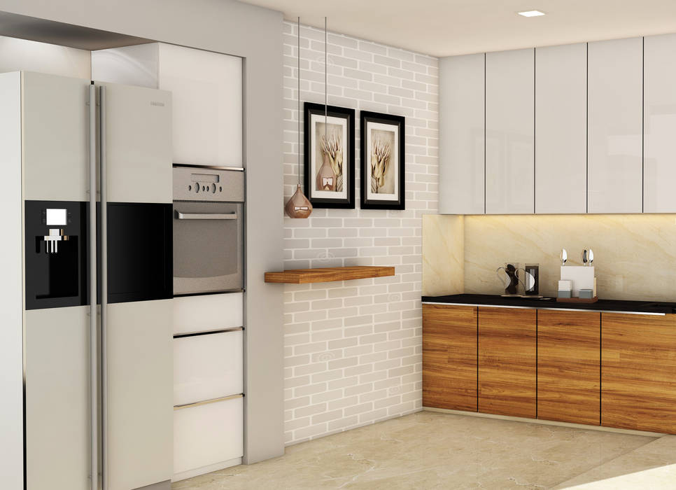 3BHK @ OBEROI ESQUIRE, Midas Dezign Midas Dezign Kitchen