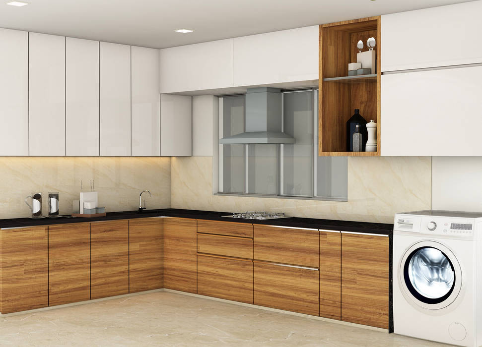 3BHK @ OBEROI ESQUIRE, Midas Dezign Midas Dezign Kitchen