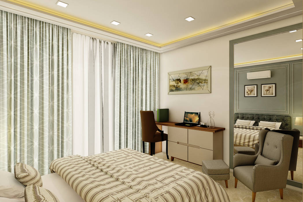 3BHK @ OBEROI ESQUIRE, Midas Dezign Midas Dezign Classic style bedroom