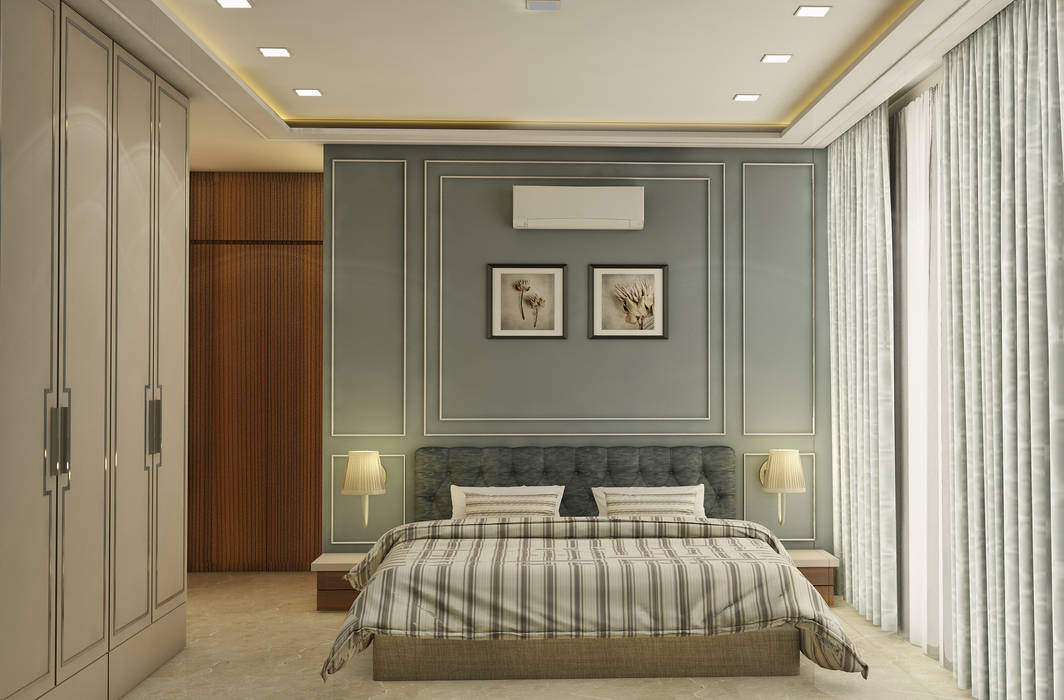 3BHK @ OBEROI ESQUIRE, Midas Dezign Midas Dezign Bedroom