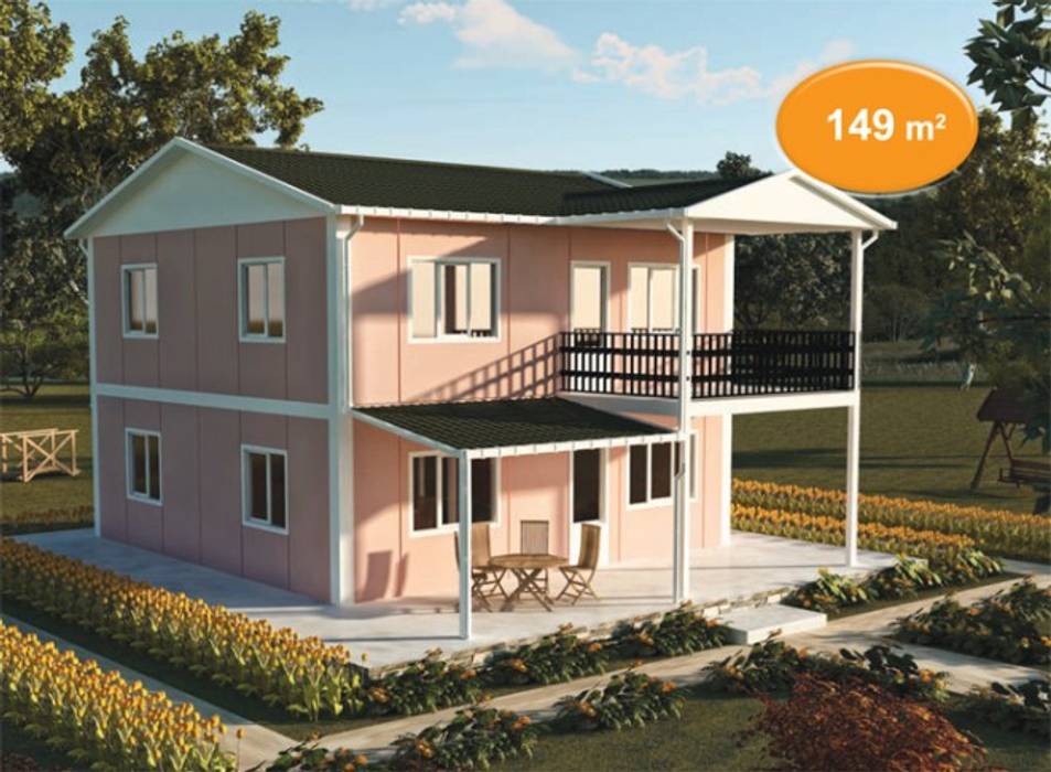 149 m2 Çift Katlı Prefabrik EV, EMİN PREFABRİK DOĞU EMİN PREFABRİK DOĞU Prefabricated home