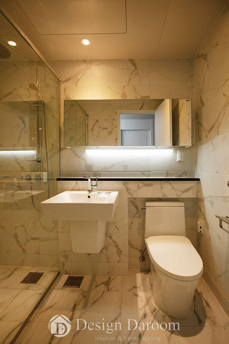 잠실 우성아파트 43py 거실 욕실 Design Daroom 디자인다룸 모던스타일 욕실