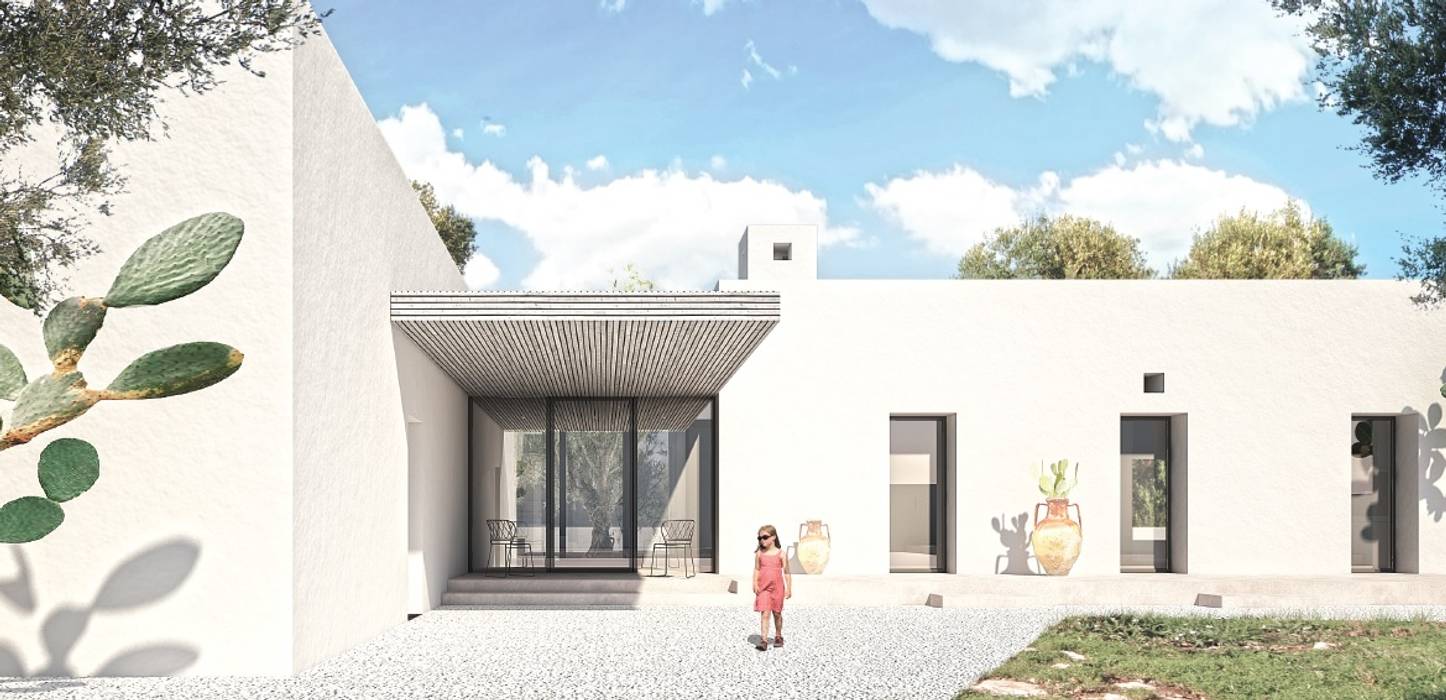 Casa di campagna: Soluzioni Ecologiche e Bioclimatiche, MAS - Modern Apulian Style MAS - Modern Apulian Style Casas de estilo mediterráneo