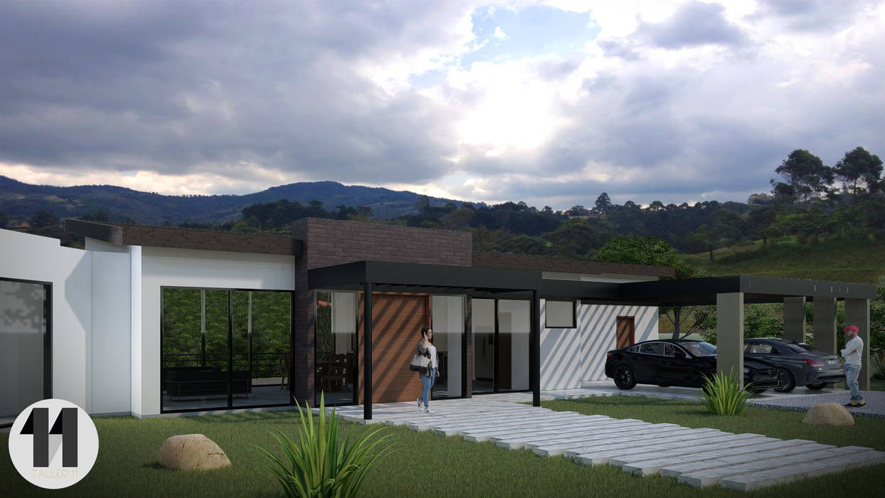Render Exterior Taller Once Arquitectura