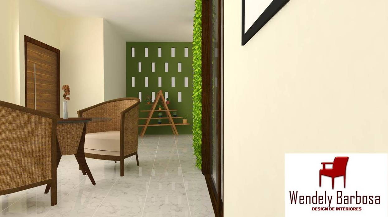Projeto Residencial - Igarassu, Wendely Barbosa - Designer de Interiores Wendely Barbosa - Designer de Interiores Balcony