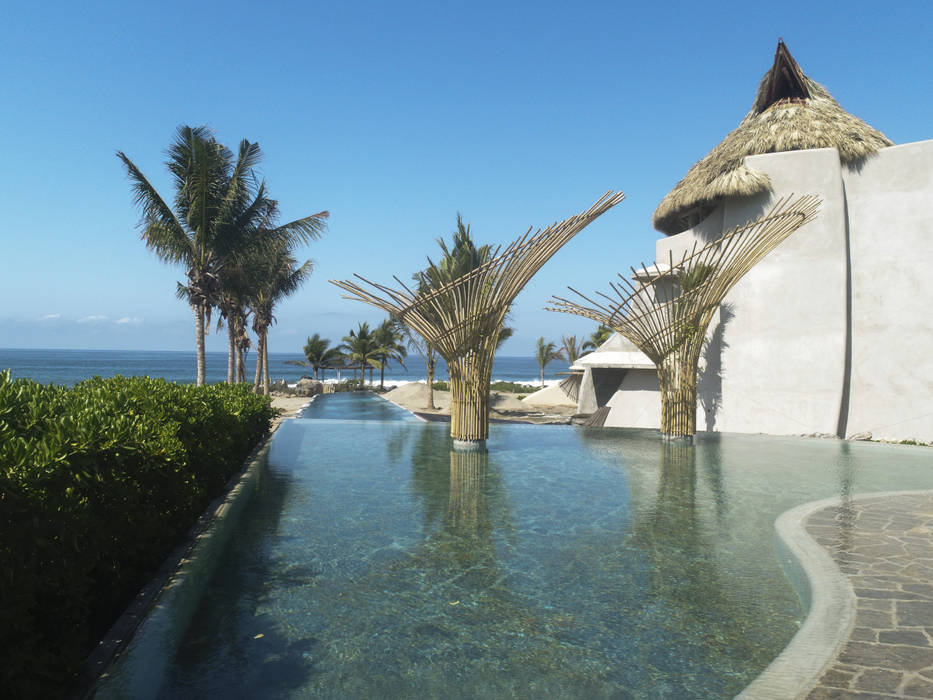 Punta Majahua, Troncones., Zozaya Arquitectos Zozaya Arquitectos Basen bez krawędzi