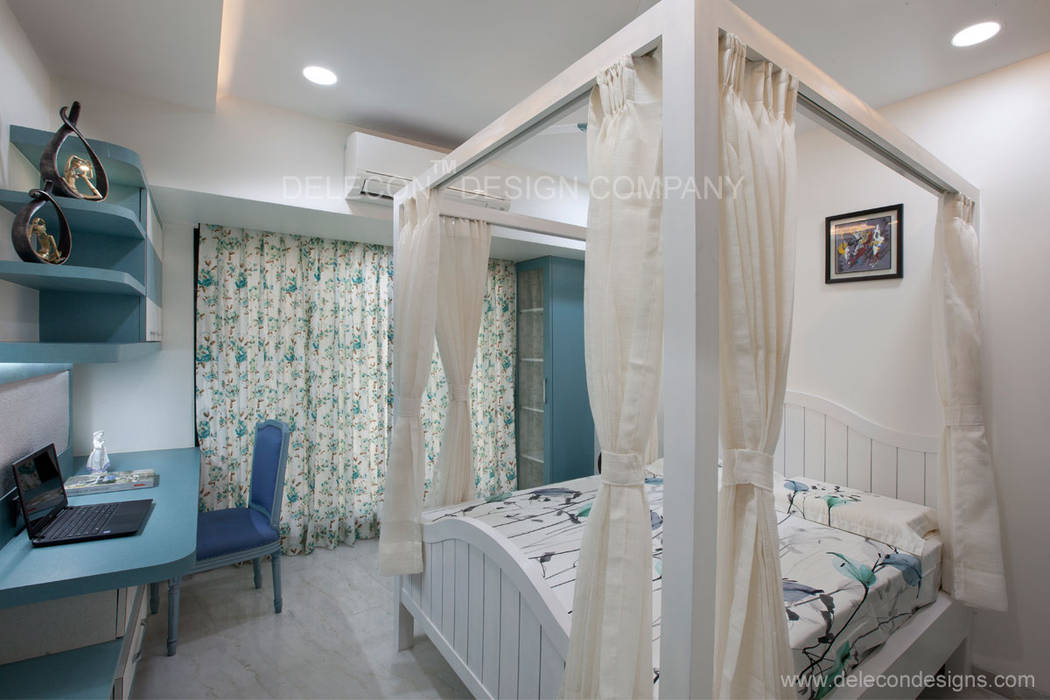 4BHK DUPLEX RESIDENCE AT KHARGHAR NAVI MUMBAI DELECON DESIGN COMPANY Girls Bedroom