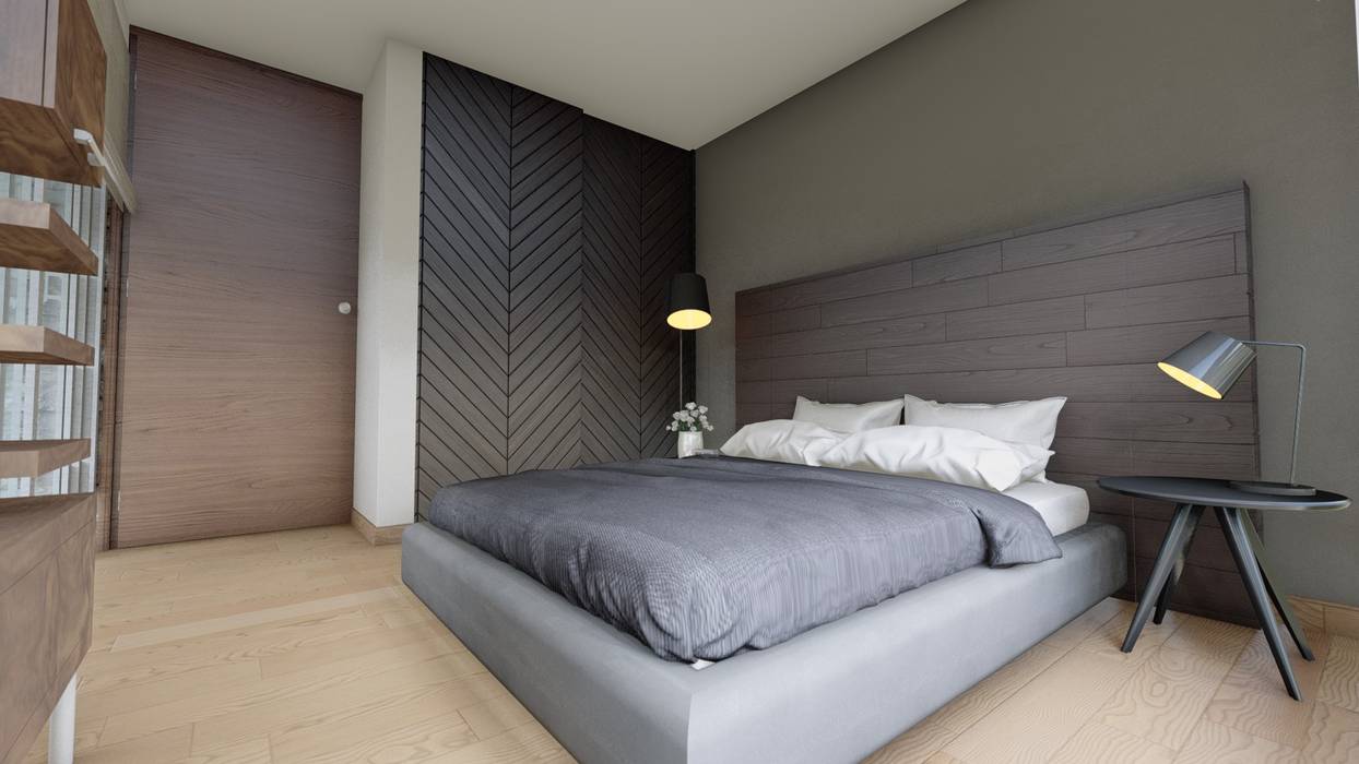 JG, DISARQ ARQUITECTOS. DISARQ ARQUITECTOS. Chambre moderne Accessoires & décorations