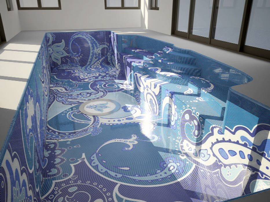 Бассейн, Хамам-мозаика Хамам-мозаика Infinity pool Keramiek