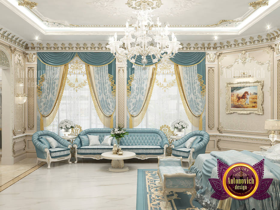 Elegantly Lavish Bedroom Design, Luxury Antonovich Design Luxury Antonovich Design