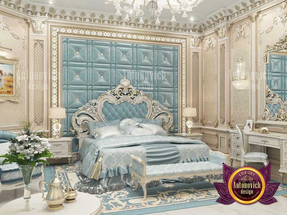 Elegantly Lavish Bedroom Design, Luxury Antonovich Design Luxury Antonovich Design