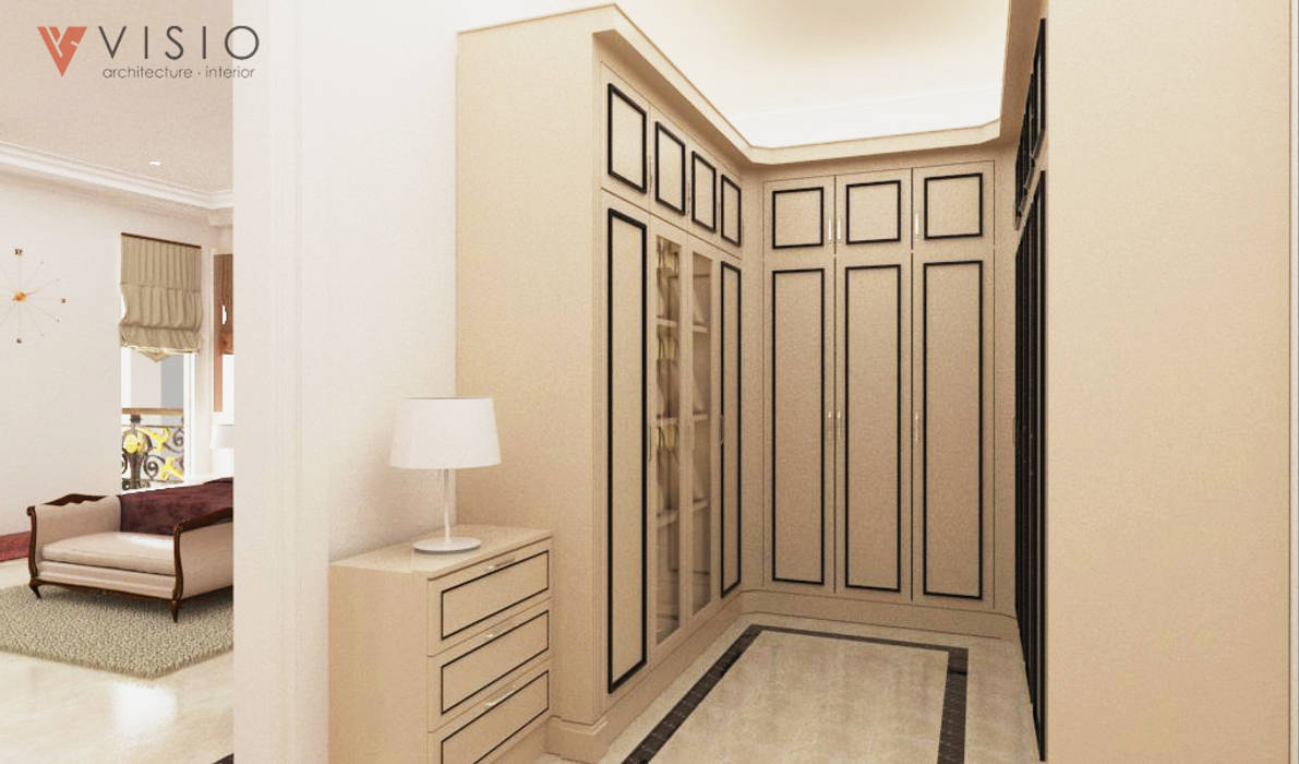 Gading Mediterania Residence, PT VISIO GEMILANG ABADI PT VISIO GEMILANG ABADI Mediterranean style dressing rooms Plywood