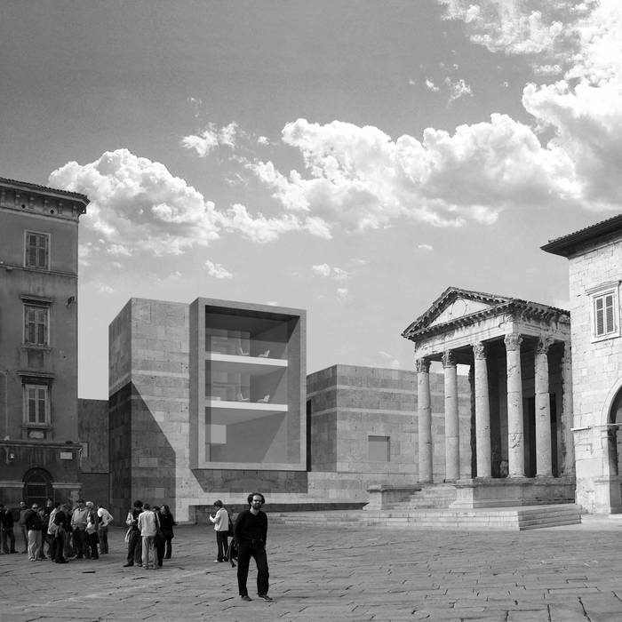 Edificio Polifunzionale della comunità italiana in Istria, ALESSIO LO BELLO ARCHITETTO a Palermo ALESSIO LO BELLO ARCHITETTO a Palermo مساحات تجارية قاعة مؤتمرات