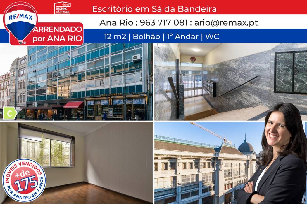 Arrendamento de Escritório em Sá da Bandeira, Ana Rio Remax Ana Rio Remax Espaços comerciais Sá da Bandeira,Bolhão,Baixa,Escritórios