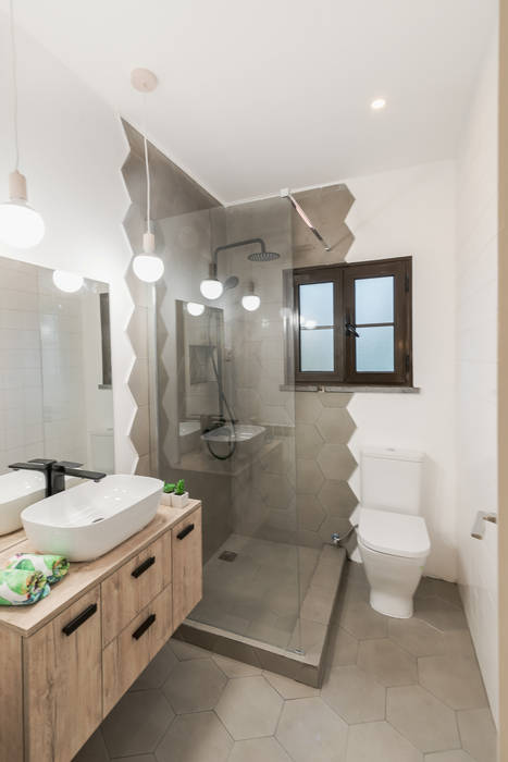 Banheiros escandinavos por Rima Design Escandinavo