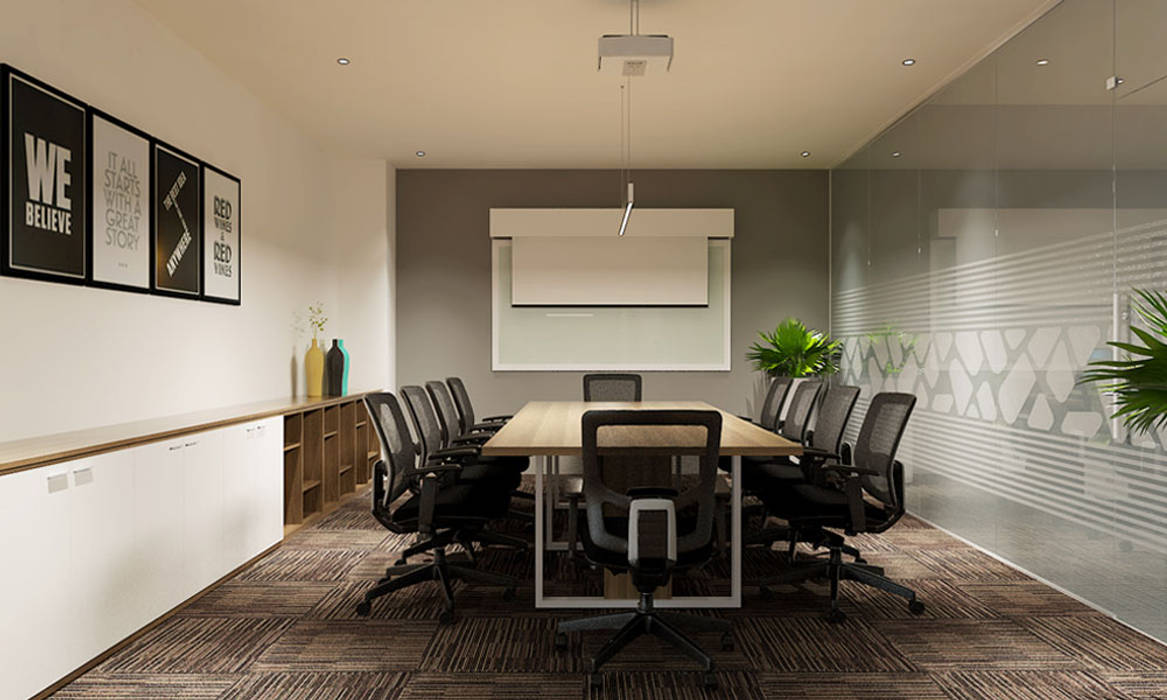thiết kế nội thất văn phòng hiện đại HCM travel 2 Pay công ty thiết kế văn phòng hiện đại CEEB Phòng học/văn phòng phong cách hiện đại phòng họp hiện đại,nội thất phòng họp