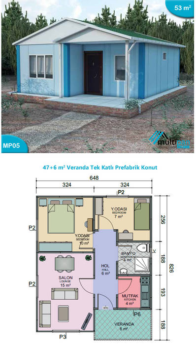 MP05, Multipan Prefabrik Endüstri Multipan Prefabrik Endüstri Casas prefabricadas