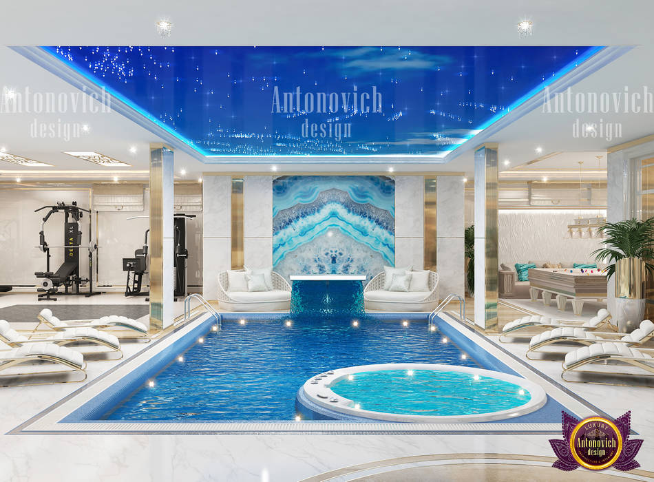 Neoclassical Pool Design, Luxury Antonovich Design Luxury Antonovich Design